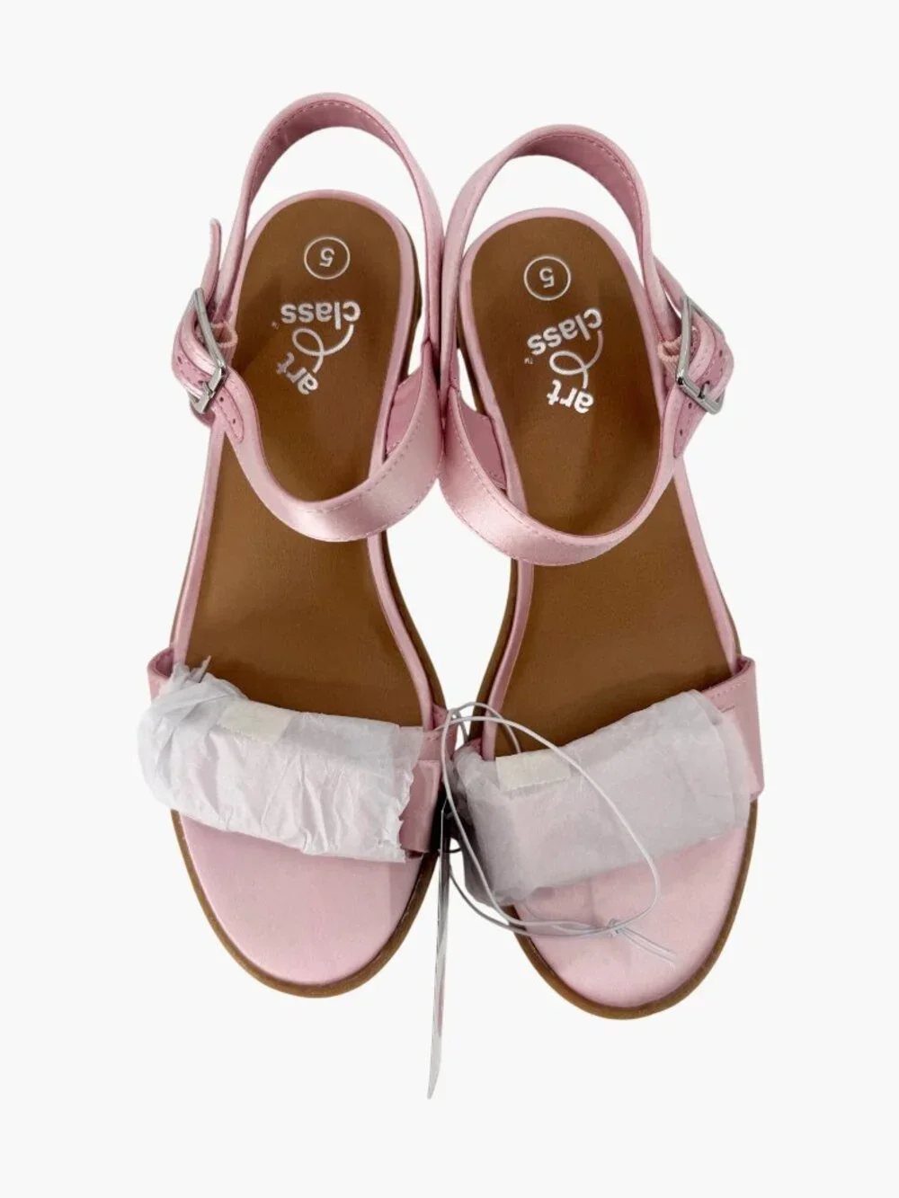 NEW art class Kids' Belle Satin Dress Heels - Blush - Size 5